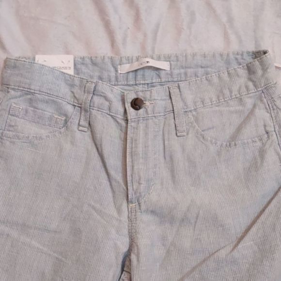 Joe's Jeans Light Blue and White Pinstripe Skinny Jeans Sz W24 Slim Fit - Picture 5 of 12